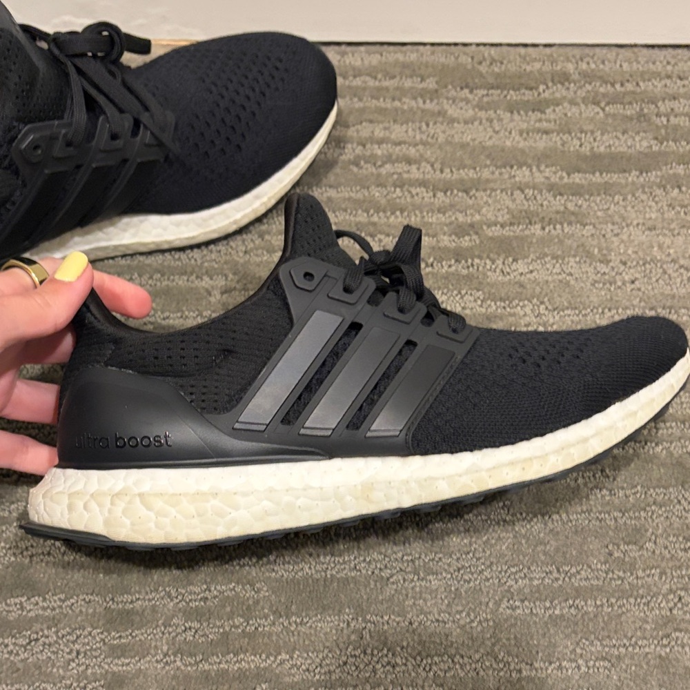 adidas Ultra Boost Black Knit Sneakers | Women 8.5 🤍 - Picture 3 of 8